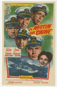 8s209 CAINE MUTINY vertical Spanish herald 1954 Humphrey Bogart, Jose Ferrer, Johnson & MacMurray!
