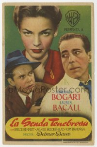 8s219 DARK PASSAGE Spanish herald 1949 different image of Humphrey Bogart & sexy Lauren Bacall!
