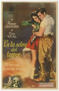 8s253 JUNGLE GIRL yellow title style part 2 Spanish herald 1945 Frances Gifford, Edgar Rice Burroughs