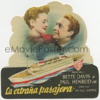 8s261 NOW, VOYAGER die-cut Spanish herald 1948 Bette Davis, Paul Henreid, different ship image!