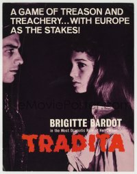 8s034 NIGHT OF LOVE TV trade ad R1960s sexy Brigitte Bardot, a game of treason & treachery!