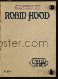 8s176 ROBIN HOOD Danish program 1923 different images of Douglas Fairbanks Sr. & Enid Bennett!