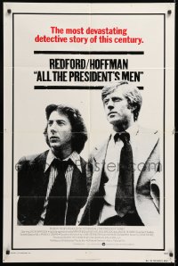 8t029 ALL THE PRESIDENT'S MEN int'l 1sh 1976 Hoffman & Robert Redford as Woodward & Bernstein!