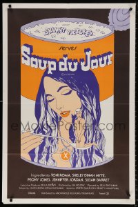 8t035 AMERICAN SEX FANTASY 1sh 1975 girl eating man Campbell's soup image, Soup Du Jour, rated X!