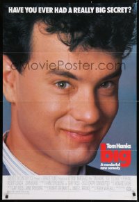 8t079 BIG 1sh 1988 great close-up of Tom Hanks who has a really big secret!