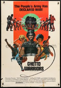 8t090 BLACK GESTAPO 1sh 1975 Ken Barr art, Ghetto Warriors, The New Master Race!