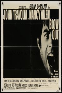 8t102 BLOW OUT 1sh 1981 John Travolta, Brian De Palma, murder has a sound all of its own!