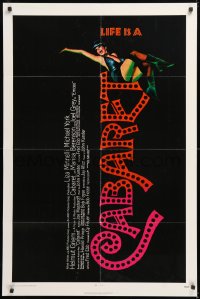 8t128 CABARET 1sh 1972 Liza Minnelli in Nazi Germany, directed by Bob Fosse, Joseph Caroff art!