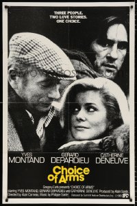 8t158 CHOICE OF ARMS 1sh 1983 Catherine Deneuve, Gerard Depardieu, Yves Montand