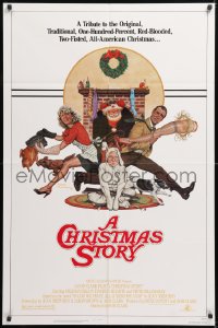 8t160 CHRISTMAS STORY NSS style 1sh 1983 best classic Christmas movie, art by Robert Tanenbaum!