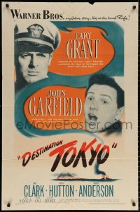 8t220 DESTINATION TOKYO 1sh 1943 Cary Grant & John Garfield in World War II, Delmer Daves!