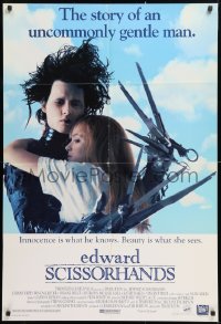 8t263 EDWARD SCISSORHANDS int'l 1sh 1990 Johnny Depp, Winona Ryder, different!