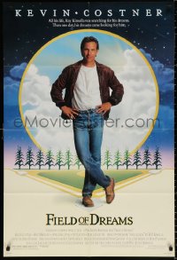 8t297 FIELD OF DREAMS 1sh 1989 Kevin Costner baseball classic, if you build it, they will come!