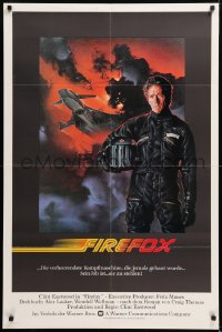8t302 FIREFOX int'l 1sh 1982 de Mar art of the flying killing machine & Clint Eastwood, in German!