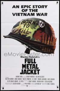 8t331 FULL METAL JACKET int'l 1sh 1987 Stanley Kubrick Vietnam War movie, Philip Castle art!