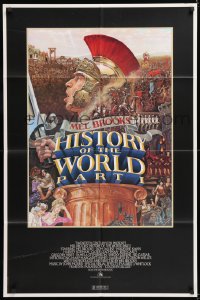 8t411 HISTORY OF THE WORLD PART I studio style 1sh 1981 Brooks by John Alvin, estate of Dom DeLuise!