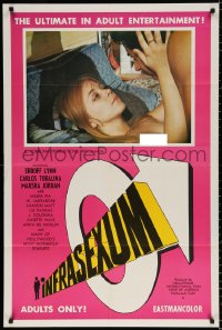 8t452 INFRASEXUM 1sh 1969 Erroff Lynn, Carlos Tobalina, the ultimate in adult entertainment!