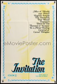 8t456 INVITATION 1sh 1975 the summit of ecstasy in a never ending carnival of carnal delights!