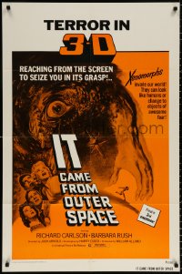 8t459 IT CAME FROM OUTER SPACE 1sh R1972 Jack Arnold classic 3-D sci-fi, cool artwork!