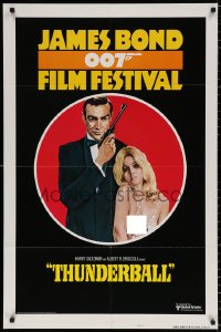 8t464 JAMES BOND 007 FILM FESTIVAL style B 1sh 1975 Sean Connery w/sexy girl, Thunderball!