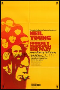 8t474 JOURNEY THROUGH THE PAST 25x37 1sh 1973 Neil Young, everybody look what's goin' down!
