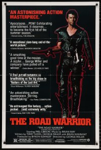 8t540 MAD MAX 2: THE ROAD WARRIOR style B 1sh 1982 George Miller, Mel Gibson returns as Mad Max!