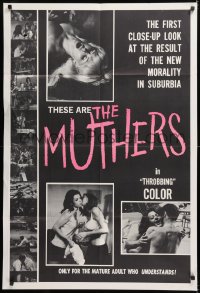 8t618 MUTHERS 1sh 1968 Donald A. Davis, the first close-up look at the new morality in suburbia!