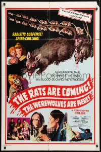 8t728 RATS ARE COMING THE WEREWOLVES ARE HERE 1sh 1972 if you don't have the guts - stay away!