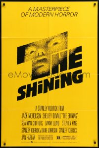 8t789 SHINING studio style 1sh 1980 Stephen King & Stanley Kubrick, iconic art by Saul Bass!