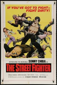 8t844 STREET FIGHTER 1sh 1974 Gekitotsu! Satsujin ken, Sonny Chiba, martial arts action!