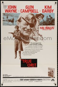 8t929 TRUE GRIT int'l 1sh 1969 John Wayne as Rooster Cogburn, Kim Darby, Glen Campbell