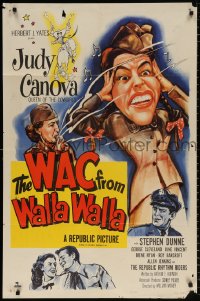 8t949 WAC FROM WALLA WALLA 1sh 1952 many images of wacky Judy Canova, Queen of the Cowgirls!