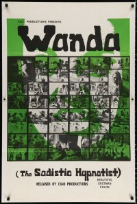 8t957 WANDA, THE SADISTIC HYPNOTIST 1sh 1969 sexy Katharine Shubeck in title role!