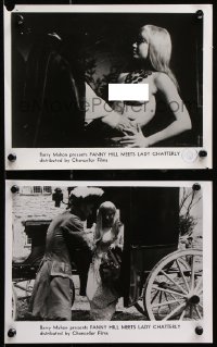8w957 FANNY HILL MEETS LADY CHATTERLEY 2 8x10 stills 1967 Barry Mahon, secrets of 2 women of pleasure!