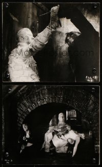 8w952 CURSE OF THE MUMMY'S TOMB 2 English 8x10 stills 1964 half-bone, half-bandage, horror!