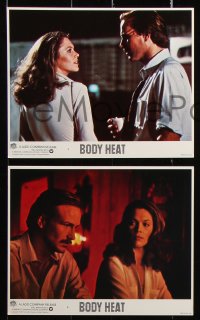 8w041 BODY HEAT 8 8x10 mini LCs 1981 William Hurt & sexy Kathleen Turner, Lawrence Kasdan!
