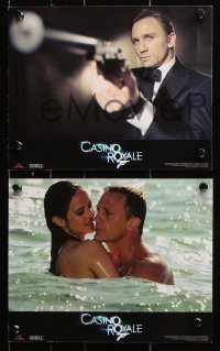 8w019 CASINO ROYALE 10 color 8x10 stills 2006 Daniel Craig as Bond, Eva Green, Mikkelsen, poker!