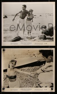 8w909 CREATURE FROM THE HAUNTED SEA 3 8x10 stills 1961 Roger Corman, Jones-Moreland, beach scenes!