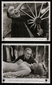 8w868 DRACULA A.D. 1972 4 8x10 stills 1972 great images of vampire Christopher Lee, Peter Cushing!