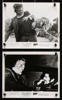 8w633 DRACULA VS. FRANKENSTEIN 8 8x10 stills 1971 great images of the wacky monsters!