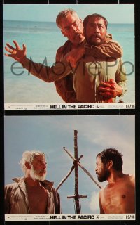 8w059 HELL IN THE PACIFIC 8 8x10 mini LCs 1968 Lee Marvin, Toshiro Mifune, John Boorman!