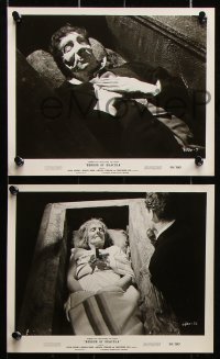 8w312 HORROR OF DRACULA 18 8x10 stills 1958 Hammer, images of vampire Christopher Lee, Gaunt!