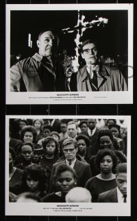 8w596 MISSISSIPPI BURNING 9 8x10 stills 1988 great images of Gene Hackman & Willem Dafoe!