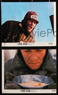 8w072 ONE DAY IN THE LIFE OF IVAN DENISOVICH 8 8x10 mini LCs 1971 Tom Courtenay in the title role!