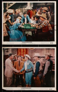 8w170 PARDNERS 3 color 8x10 stills 1956 images of cowboys Jerry Lewis & Dean Martin!