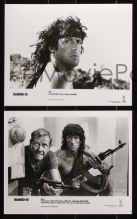 8w507 RAMBO III 11 8x10 stills 1988 Sylvester Stallone returns as John Rambo, this time is for his friend