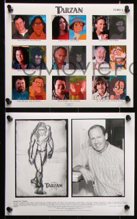 8w034 TARZAN 9 8x10 stills 1999 Disney cartoon created from the famous Edgar Rice Burroughs story!