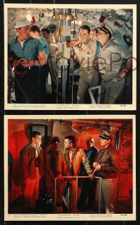 8w023 TORPEDO RUN 10 color 8x10 stills 1958 Glenn Ford & Ernest Borgnine in military submarine!