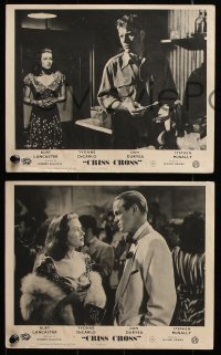 8w910 CRISS CROSS 3 English FOH LCs 1948 Burt Lancaster & Yvonne De Carlo, film noir!