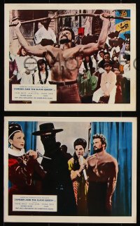 8w172 SAMSON & THE SLAVE QUEEN 3 color English FOH LCs 1965 Umberto Lenzi's Zorro contro Maciste!